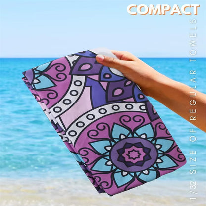 Wholesale Microfiber Beach Towel Blanket Extra Large Sand Proof Quick Dry Beach Blanket for Beach Travel Pool Camping Towel