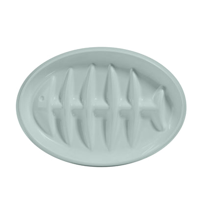 Cat Slow Feeder Bowl Slow Feed Cat Dish Fishbone Cat Slow Feeder Small Interactive Dog Feeder Dish Anti Gulping Pet Bowl For Cat And Dog Slow Eating To Against Bloat