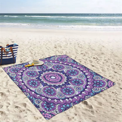 Wholesale Microfiber Beach Towel Blanket Extra Large Sand Proof Quick Dry Beach Blanket for Beach Travel Pool Camping Towel